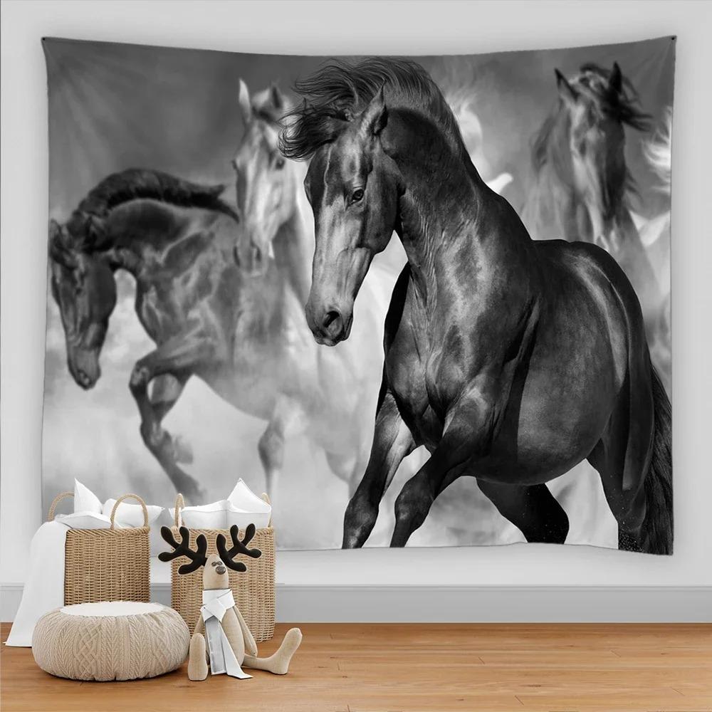 Running Horse Decorative Tapestry Home Wall Decor Living Room Office Tapestry