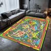 Cartoon City Road Play Mat Soft Non-slip Carpet Fire Station Market Print Traffic Game Rug Children Room Living Room Home Decor