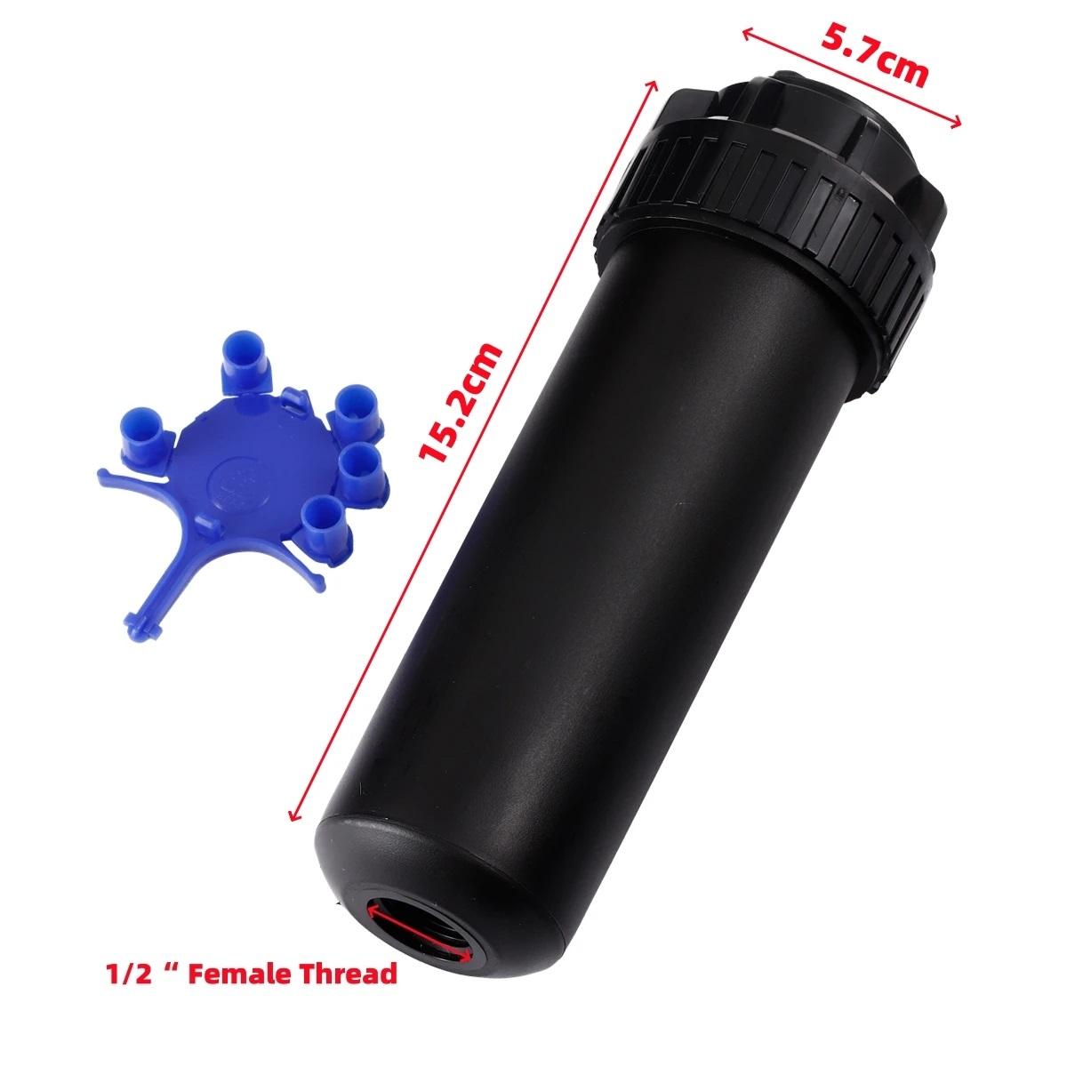 40°~360°Adjustable Pop-up Sprinkler Garden Lawn Orchard Irrigation Buried Rotating Sprinkler Football Field Turf Watering Nozzle чёрный