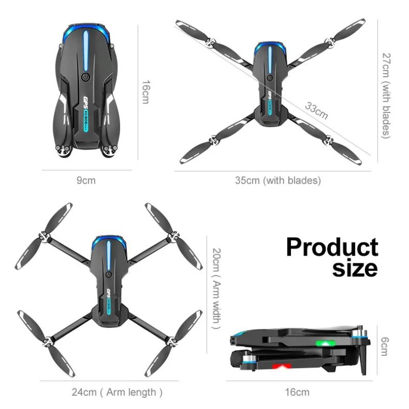 RG806 MAX RC Drone 360° Obstacle Avoidance Aerial Photography 8K Dual Camera Quadcopter Gps Four-Axis Helicopter Brushless Motor Drone Gift Toy