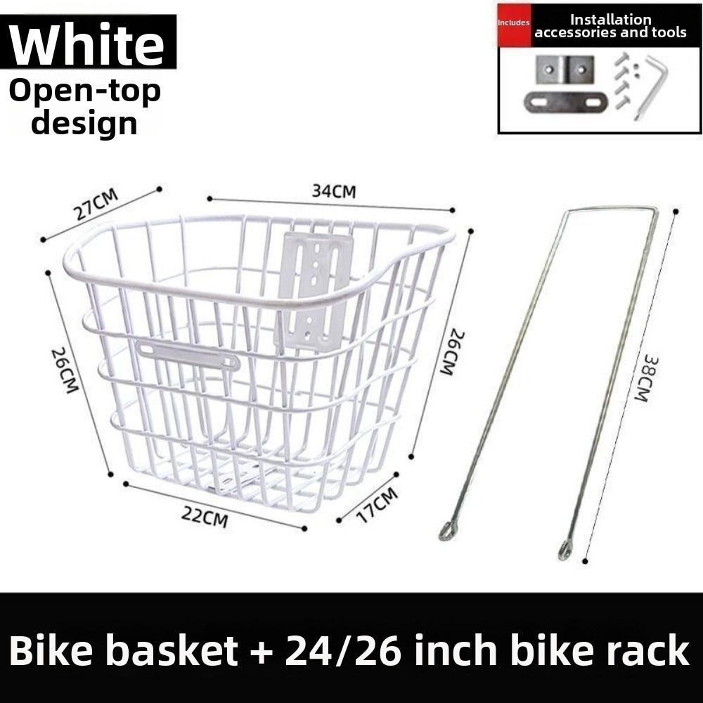 Universal Large Capacity Storage Baskets Easy To Install Bike Rear Mesh Basket