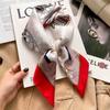 [Complete Works] Black and white simple cashew flower silk scarf premium waist ethnic style waist scarf decorative headscarf scarf workplace