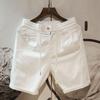 Men's Summer Athletic Shorts Lace-Up Loose Solid Color Shorts