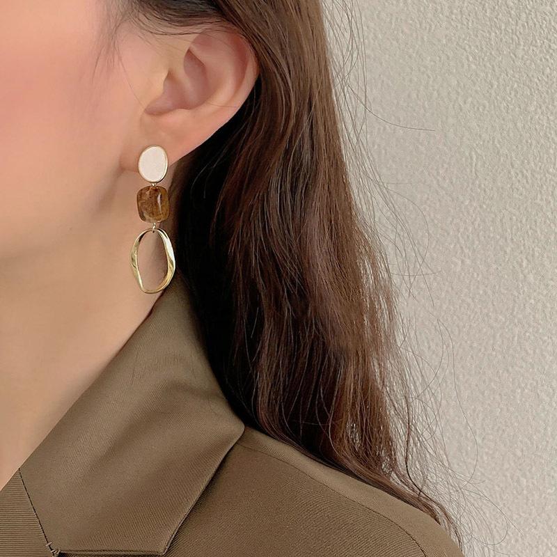 Korean Version of Advanced Ear Clip Without Ear Hole Women's Fashion Retro Versatile Cool Style Temperament Simple Earrings