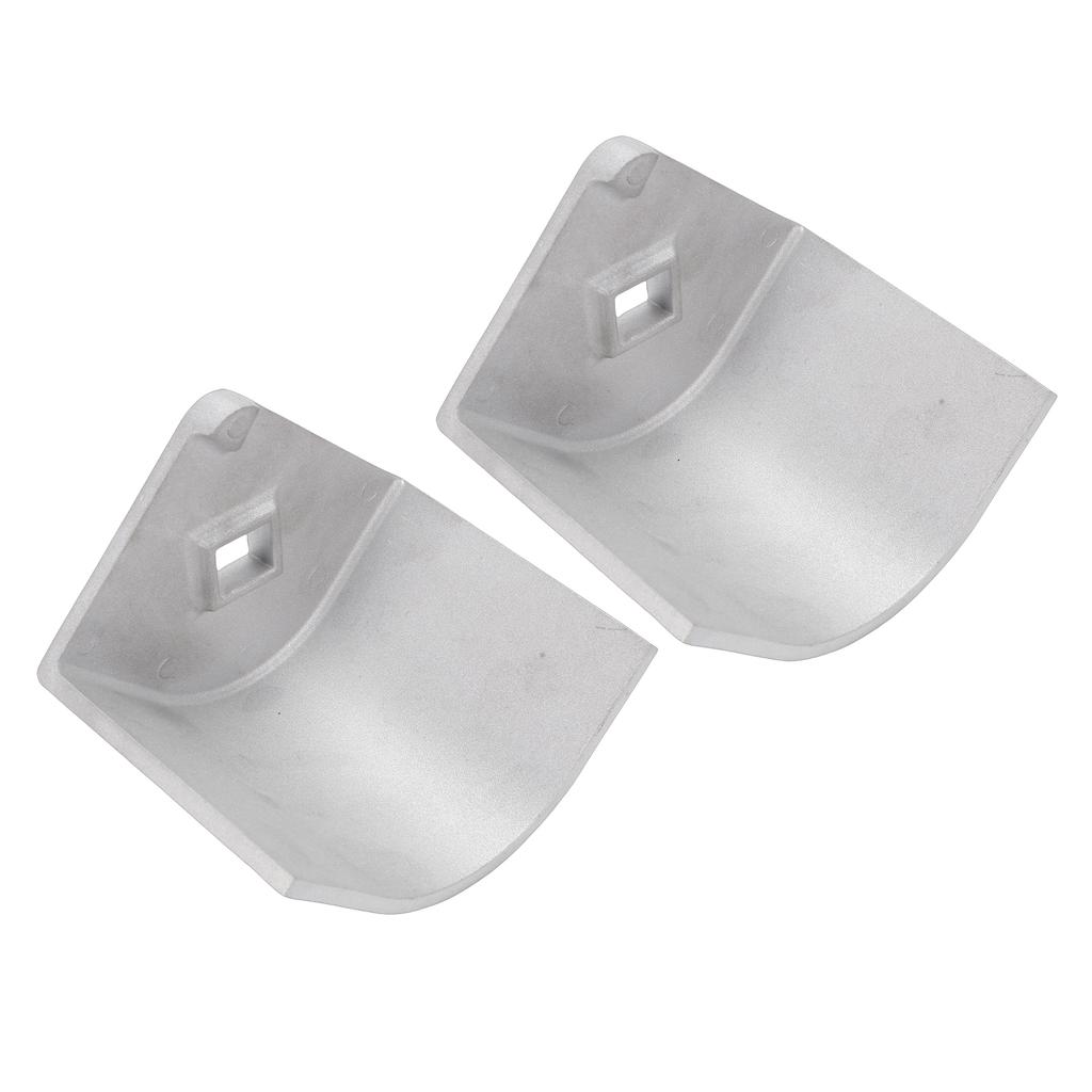 2PCS Pontoon Boat Aluminum Corner   for 90 Degrees  Rounded Corner 3-3Celsius4in To 3-13Celsius16in Height 3-1Celsius4in To 3-5Celsius16in Top Width
