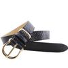 Mei Mary Crocodile pattern first layer cowhide women's belt real jeans belt
