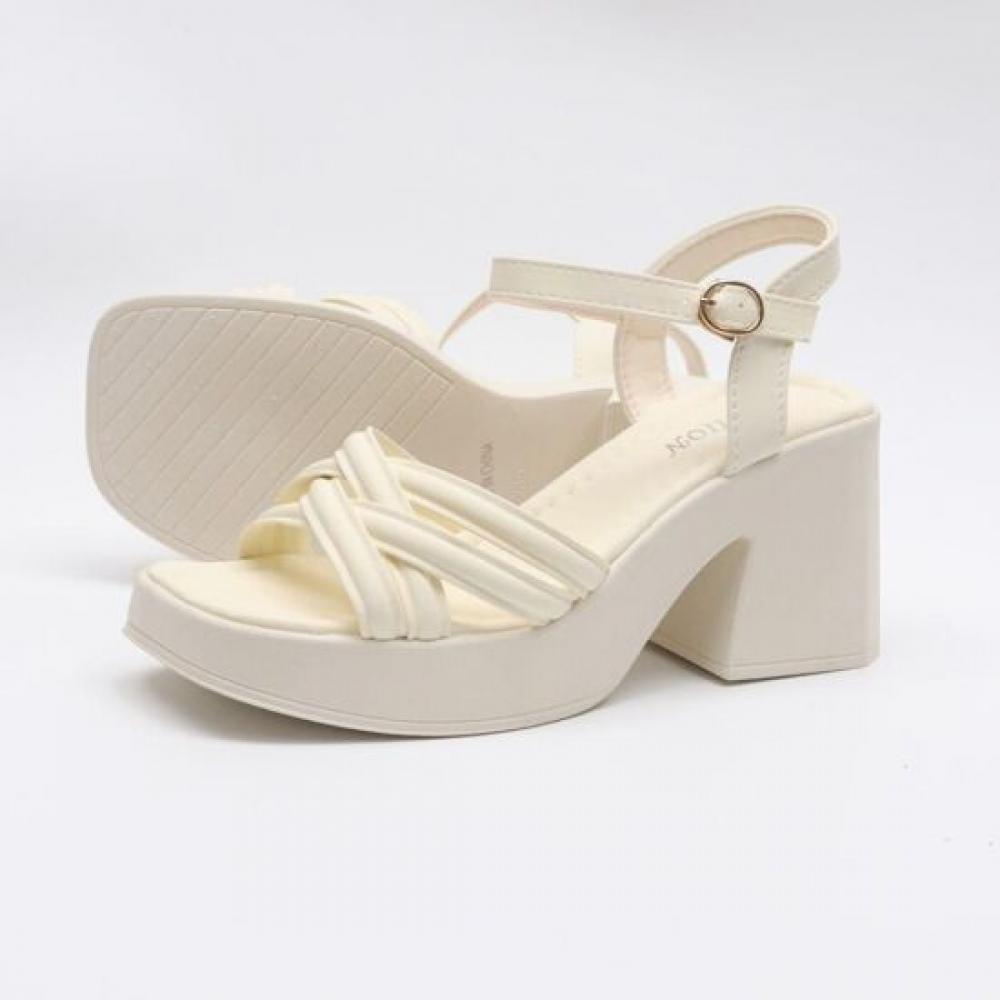 Desire Rose Women Cross Strap Platform Sandals 8cm