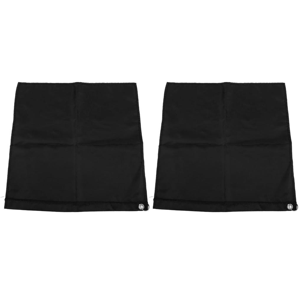 2PCS Horse Training Flag Abrasion Resistant Portable Equestrian Nylon Training Flag for Activity Entertainment Black