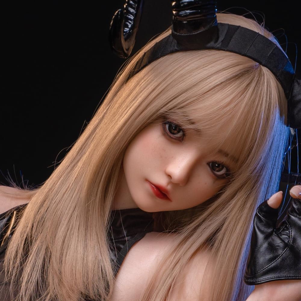 100% Silicone Head Standard Wig Suitable for 130-180CM Sex Doll Body 2 Connection Methods Sex Toys Mannequins Silicone Heads GJ004