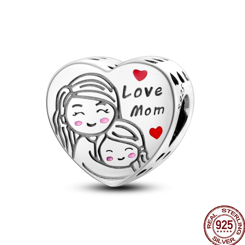 100% Copper Love Blessing Emotional Heart Shaped Beaded Beads Suitable For 3Mm Original Bracelet Diy Jewelry