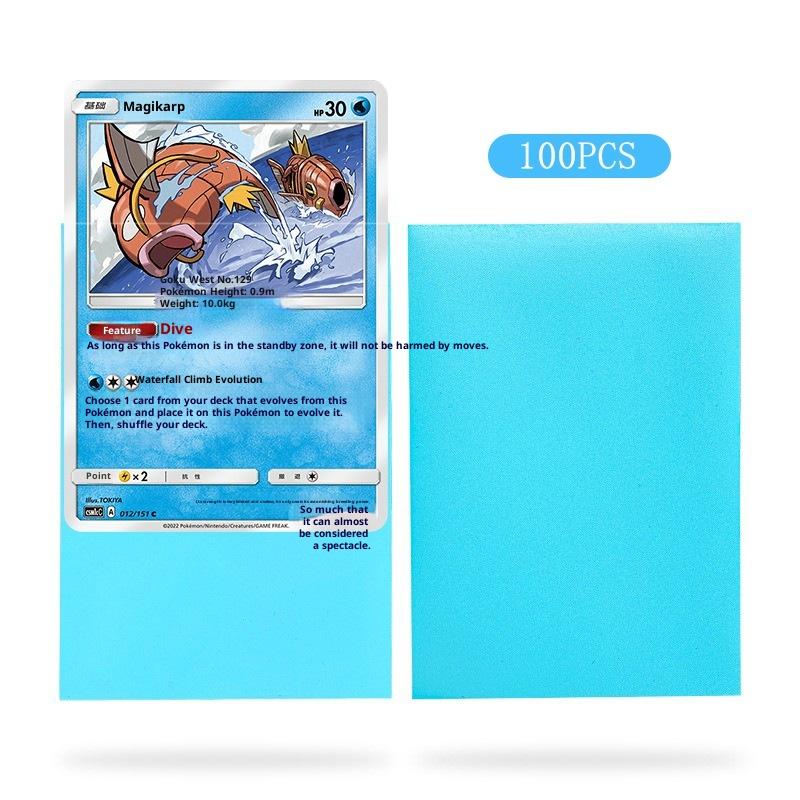 100 ks prémiových obalů na karty Matné obaly na karty Kompatibilní s Mtg Pokemon Trading Cards a Sport Standardní velikost deskové hry