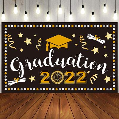 Decorazione Sfondo Festa di Laurea Classe del 2022 Tavolo Torta Sfondo Fotografico Congratulazioni Laureato Laureati Cappello Oggetti di Scena Fotografici