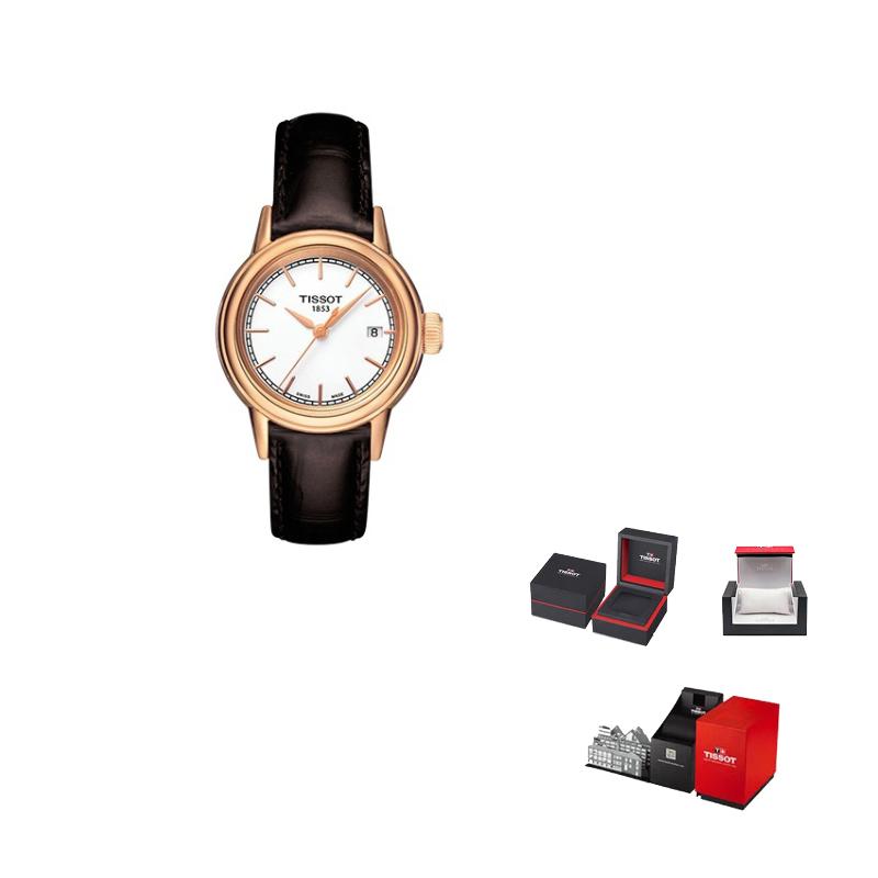 

TISSOT Kason Zen I Collection Quartz Movement 30m Waterproof Women s Watch 28.5mm White Dial T085.210.36.011.00 White Dial Brown Strap