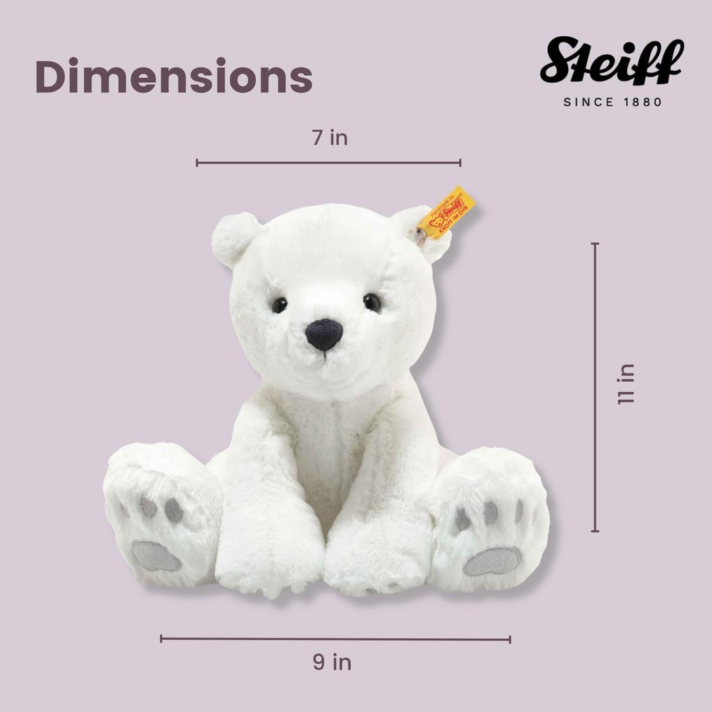 Steiff Cuddly Friends Lasse the Polar 062636 Japanese Bear, 28cm, [Official Product]