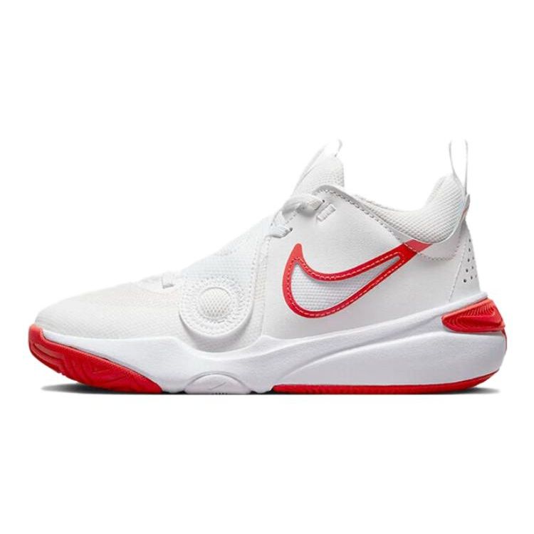 Nike Team Hustle D 11 Gs Summit White Track Red DV8996-102 36