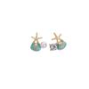 Korean Starfish Shell Pearl Stud Earrings - 2023 Women's Versatile Seaside Vacation Jewelry