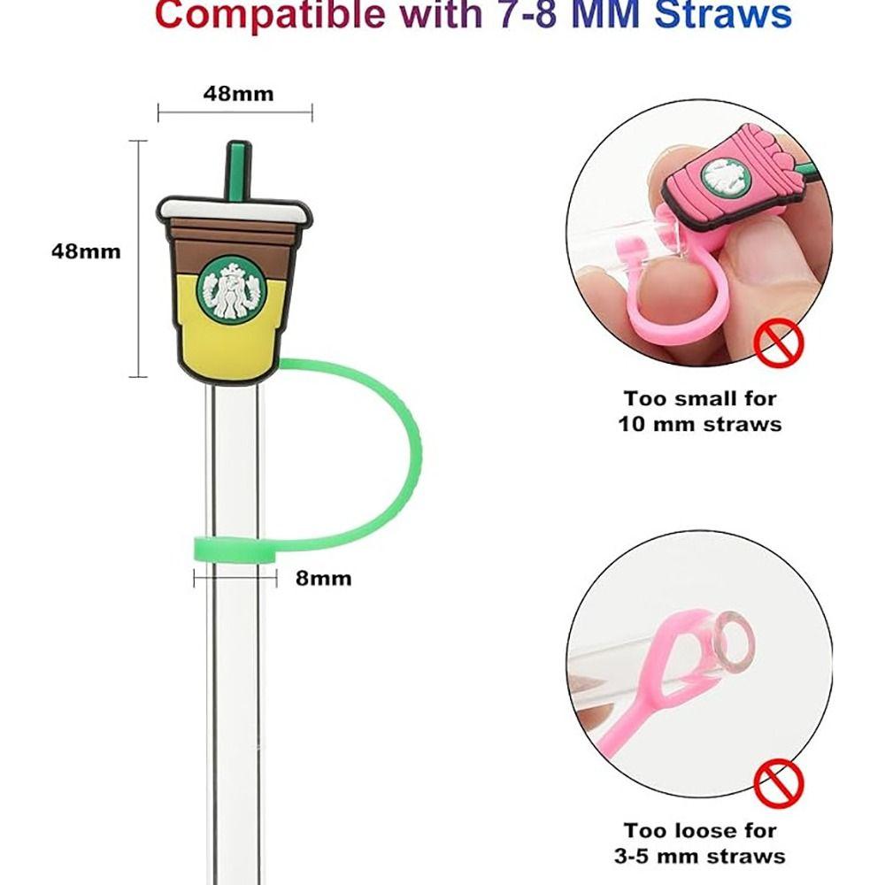 1/4Pcs BPA Free Drinking Straw Tips Cover Protectors Cap Straw Cap Durable Silicone Straw Cover