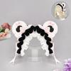 Plush Bear Ear Headband Women Girls Sweet Kawaii Hair Accessory Removable Clip Soft Fuzzy Hairband 2026