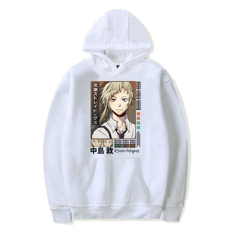 Bungo Stray Dogs Anime Hoodie Lässiger Fleece Pullover für Jugendliche