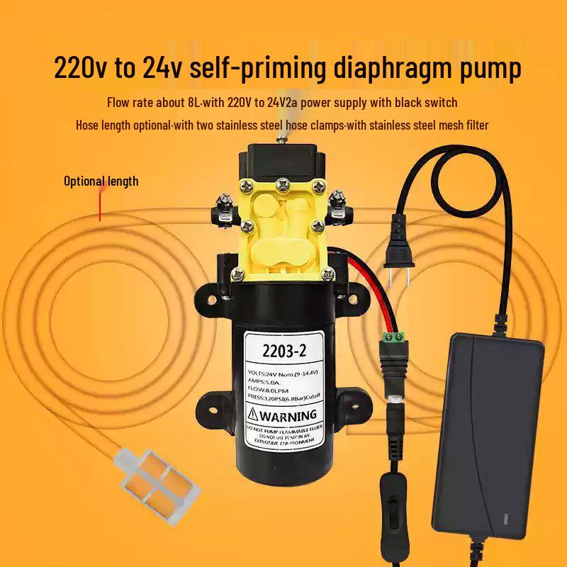 12V/24V High-Pressure Self-Priming Mini Electric Diaphragm Water Pump
