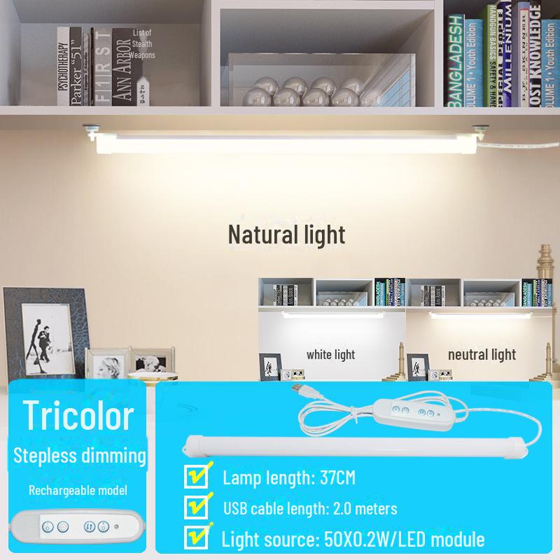 Magnetic LED Desk Lamp with USB Charging for Dorms, College, and Study