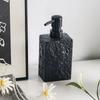 High End Stone Texture Ceramic Lotion Bottle for Home Hotel Multi Purpose Shampoo Hand Wash Bottle Durable Anti Slip Design