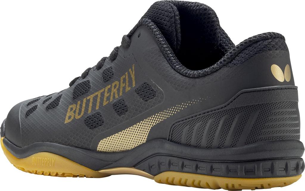 Butterfly Scarpe da Tennistavolo Lezoline Revalis High Stealth Taglia 93710 [Butterfly] - Traspiranti, Ammortizzate, Grip, Anti-Torsione, Nero, 27.0