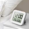 3 Alarm Clock With Temperature Humidity Monitor Backlight Snooze Foldable Design Portable LCD Display For Home Office