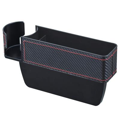 SEIWA Car Storage Seat Side Pocket Carbon Tone Black Red WA64 Seat Gap Insertion Type Car Supplies & &