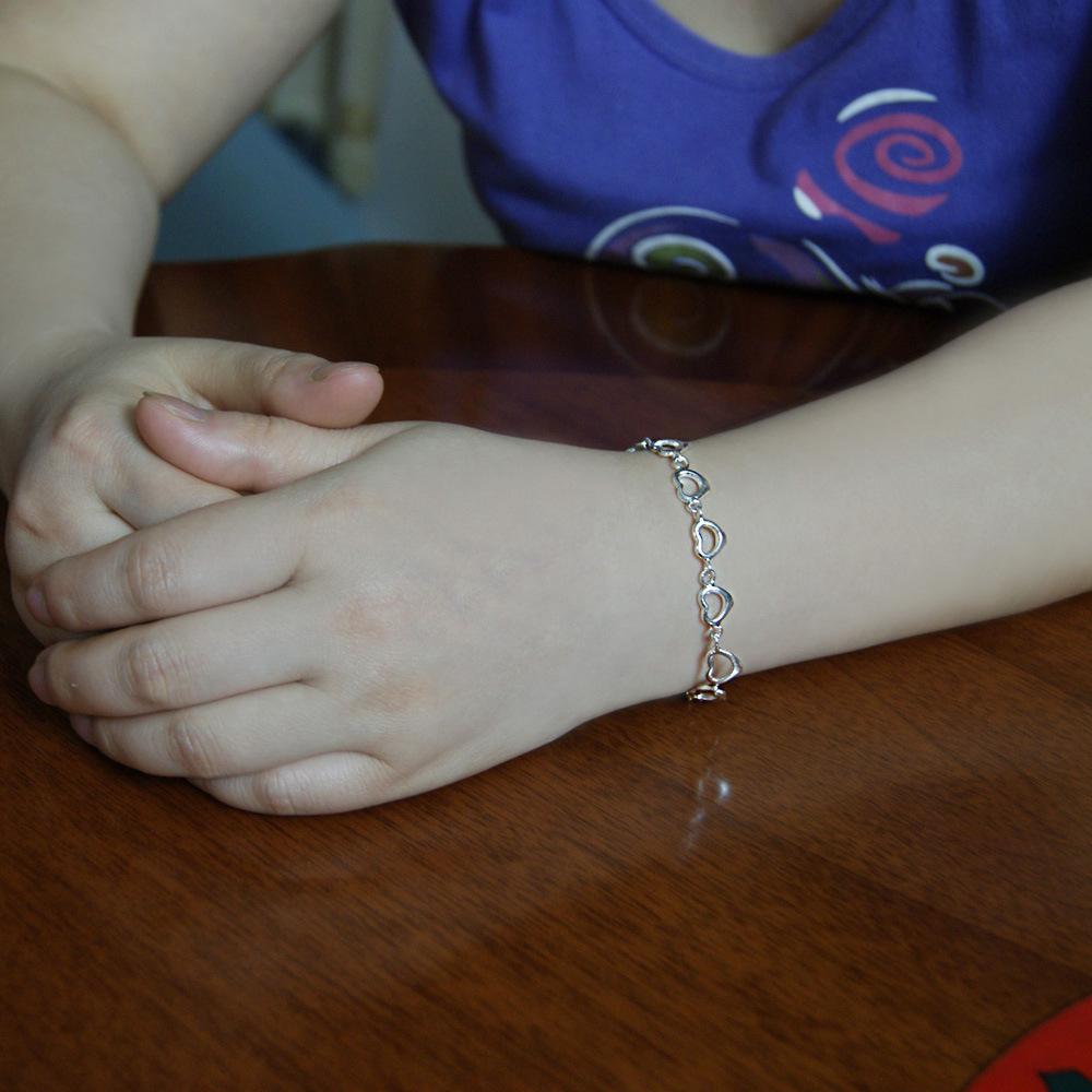 Direct Sales Girls' Heart Bracelet, Platinum-Plated, Love Chain Cold Wind Women'S Jewelry Direct Sales