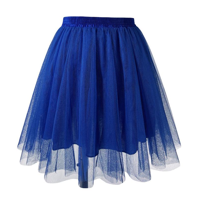 Women’s Tulle Mini Skirts Pleated Tulle Skirts Princess Skirts Under-Skirts Full-Skirted Skirts High-Waisted Lightweight Tulle Skirts