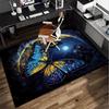 Neon Butterfly Dreamscape Office Rug Chair Mat, Entryway Carpet, Suitable for Front Door, Bedroom, Living Room, Desk, Holiday Gift