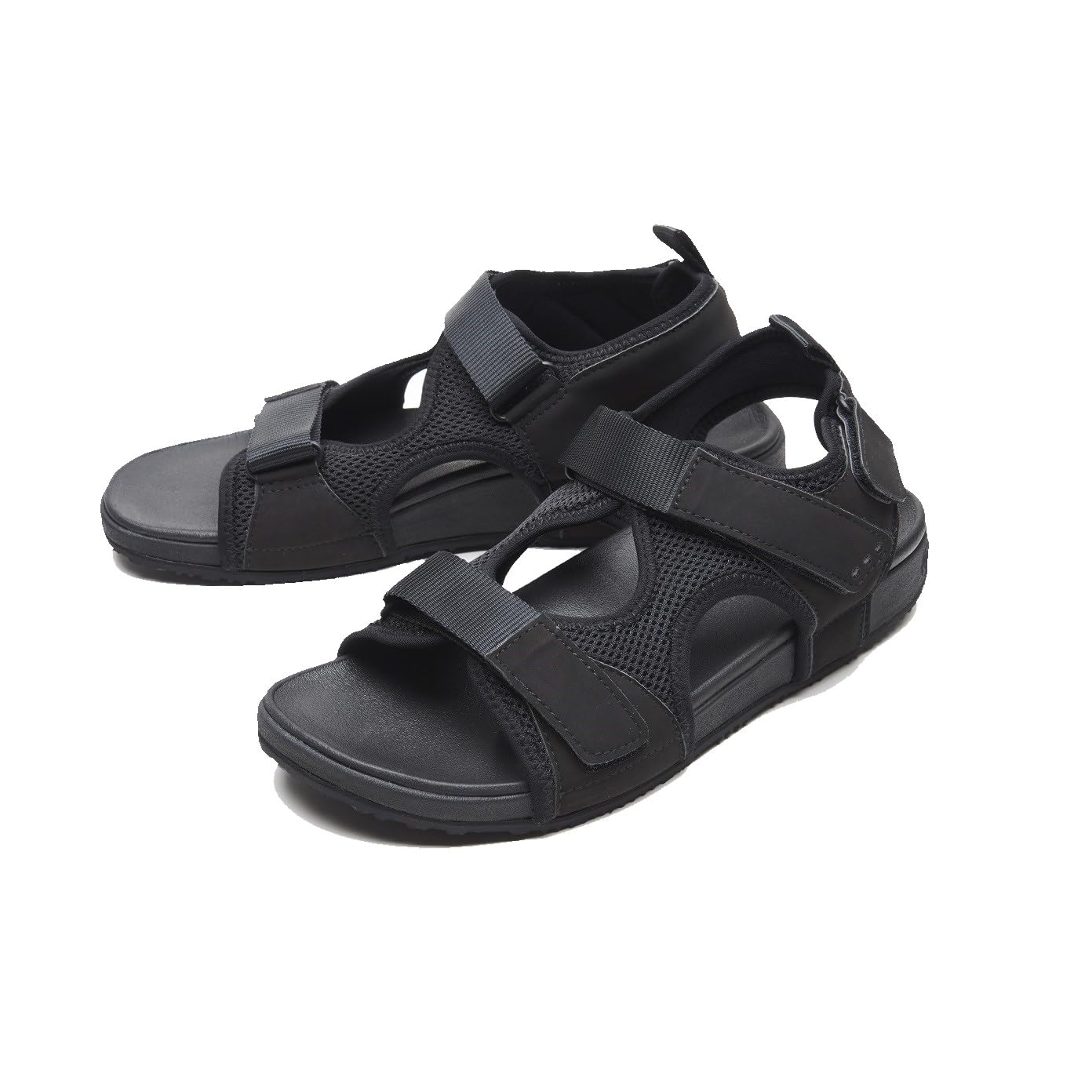 

3D САНДАЛИИ SOIL Recovery Arch Support Backstrap Sandals Double Cushion Rubber Outsole Shock Absorbation Lightweight [Sidas] (Черный, 38/39, 24,0 см) чёрный
