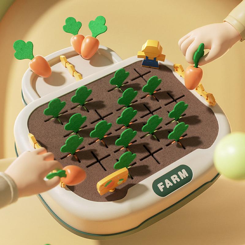 Children's Intelligence 2-in-1 Carrot Pulling Digital Balance Toy Color Cognitive Matching Thinking Training Early Education Toy