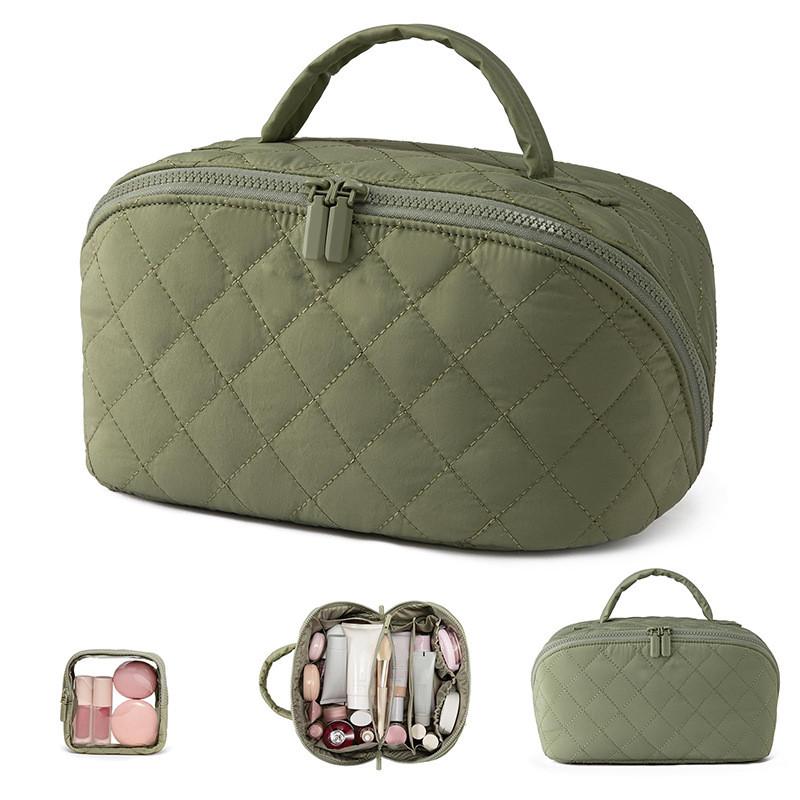Modern Cube Makeup Organizer With Large Capacity For Travel And Home Use