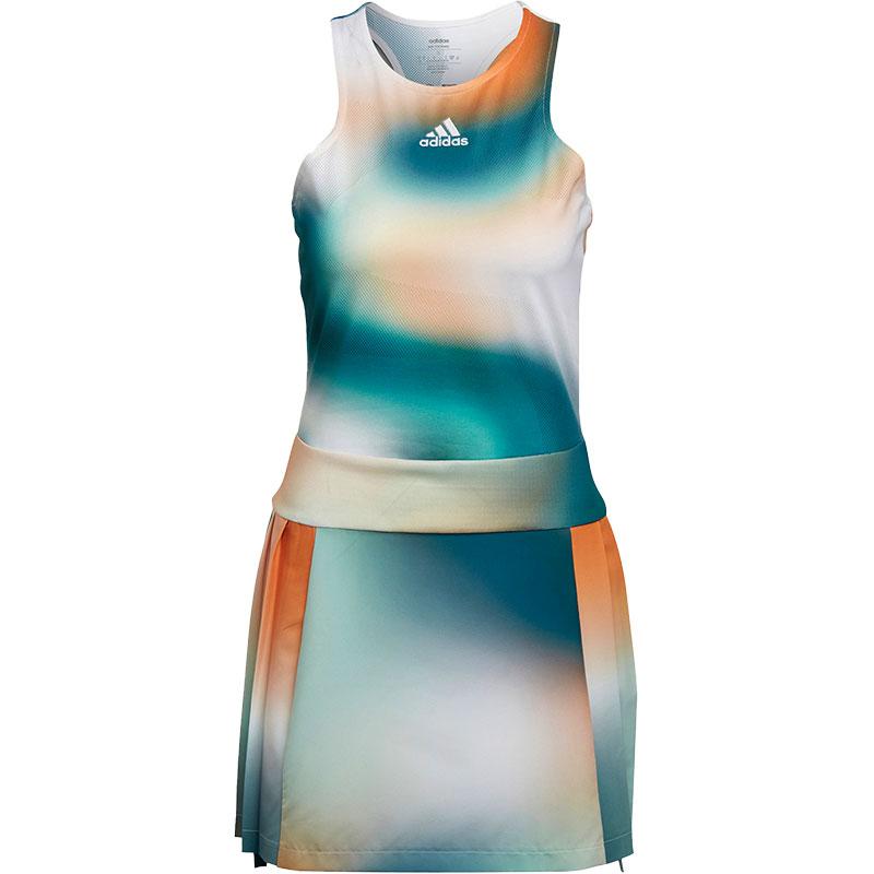 

Adidas Sleeveless Dress Women s White/Forest Green/Jade White/Water Duck Green HA7610 160/84A/S
