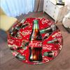 Christmas Gift Halloween Theme Bear Truck Coca Cola Round Carpet Soft Home Decoration Corridor Table and Chair Anti Slip Outdoor Floor Mat Carpet H14