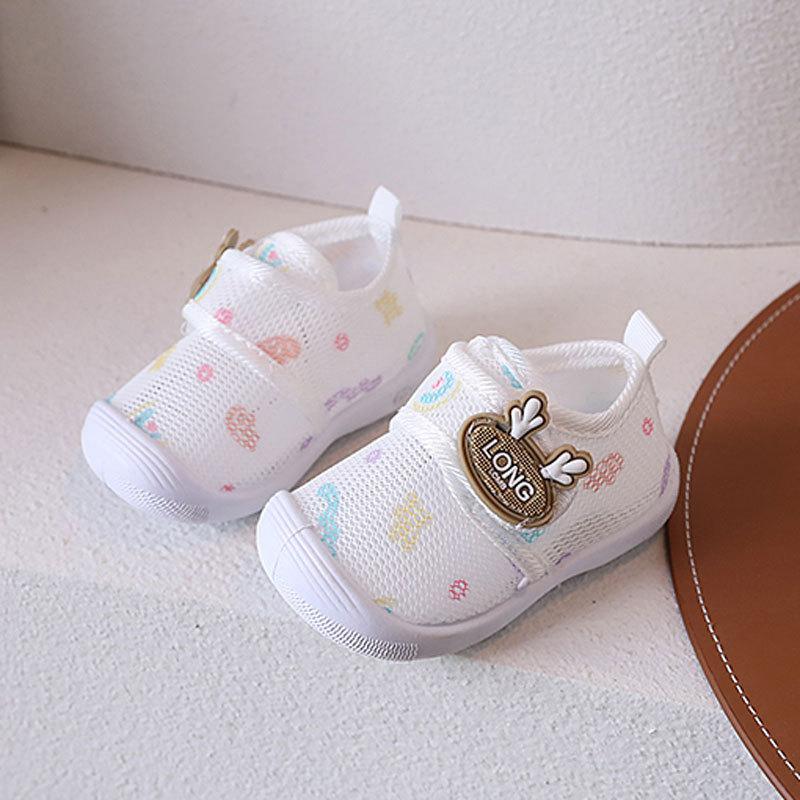Baby Toddler Mesh Shoes With Sound For Summer Active Play Kids Unisex Soft Sole Sneakers