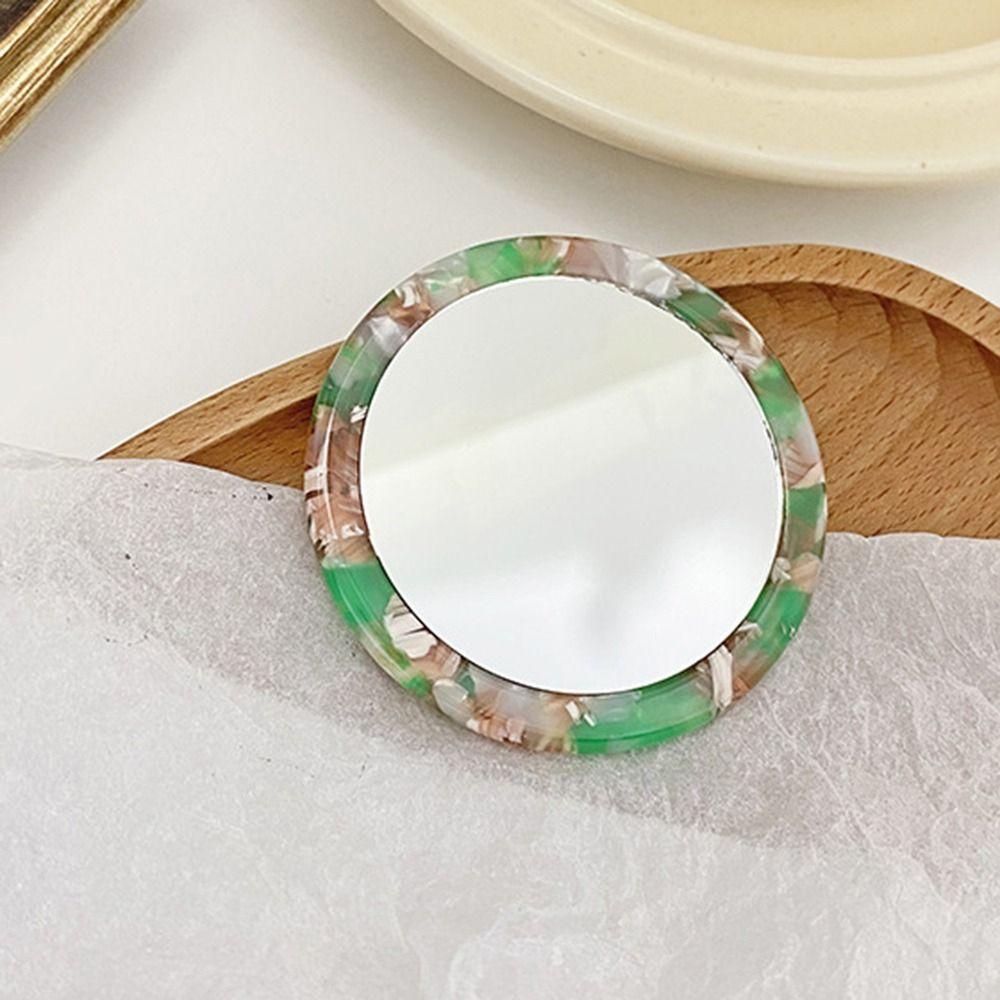 Portable Cosmetic Vanity Mirror Round Beauty Mirrors Girl Lady Gift Acetate Makeup Mirror