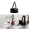 Sac Cabas Peluche Hello Kitty Avec Fermeture Éclair Pour un Usage Quotidien Décontracté