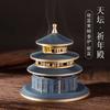 Temple of Heaven Prayer Hall Full Copper Incense Burner Household Pure Copper Incense Burner Incense Burner Tea Ceremony