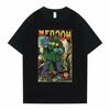 Male Loose Hip Hop T Shirt Singer Mf Doom Madlib Madvillain Double Sided Graphic Summer Tops Cotton Tee Clothing Men Women