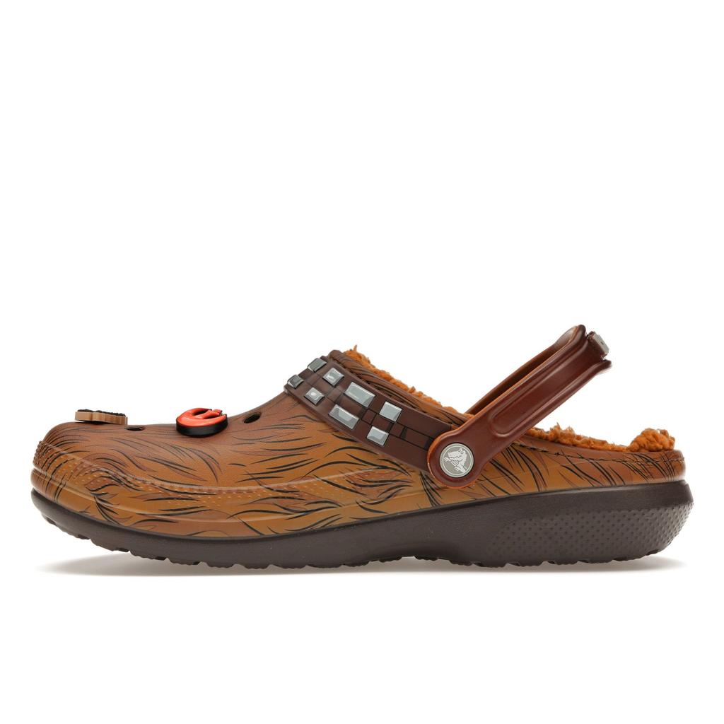 Crocs Star Wars X Classic Lined Clog Chewbacca Unisex Sneakers Brown Silver Dark-Brown 208858-206