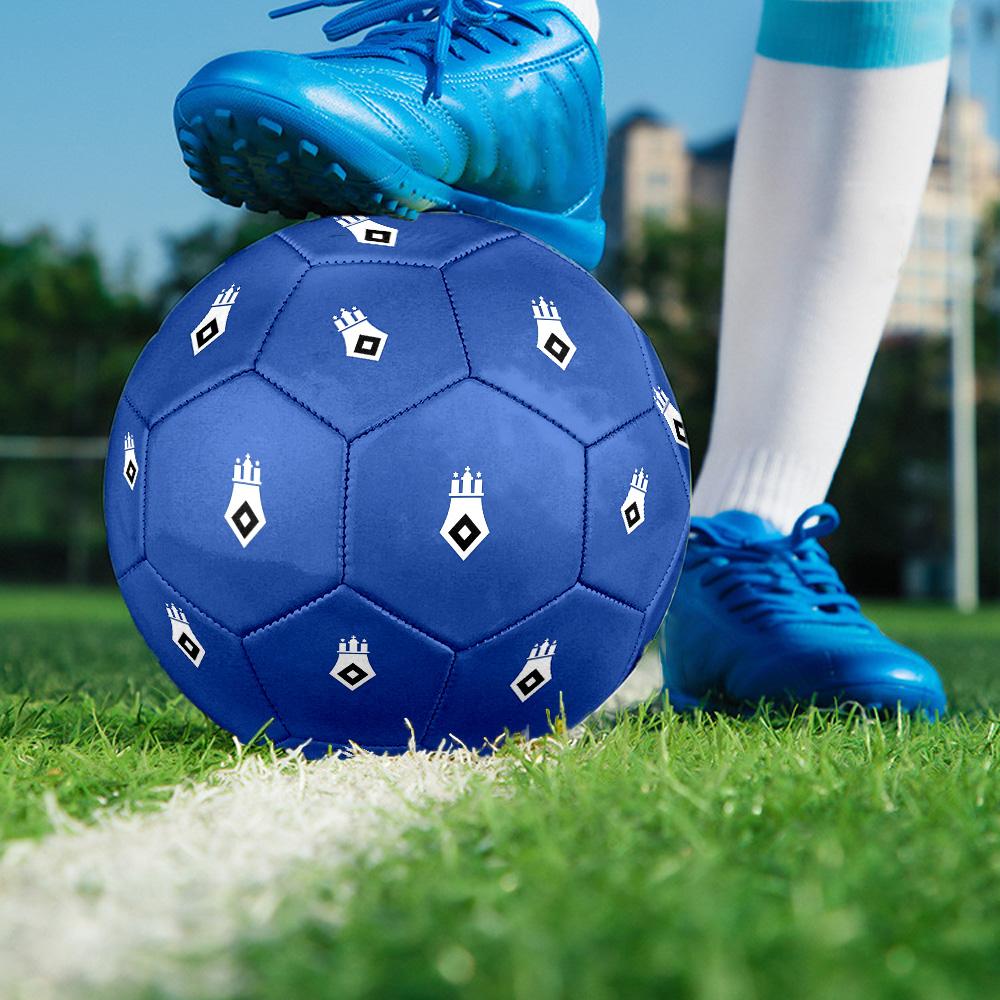 Hamburger SVIndoor Soccer Ball Colorful All Ages Machine Stitched PVC Competition Ready Durable High-Bounce
