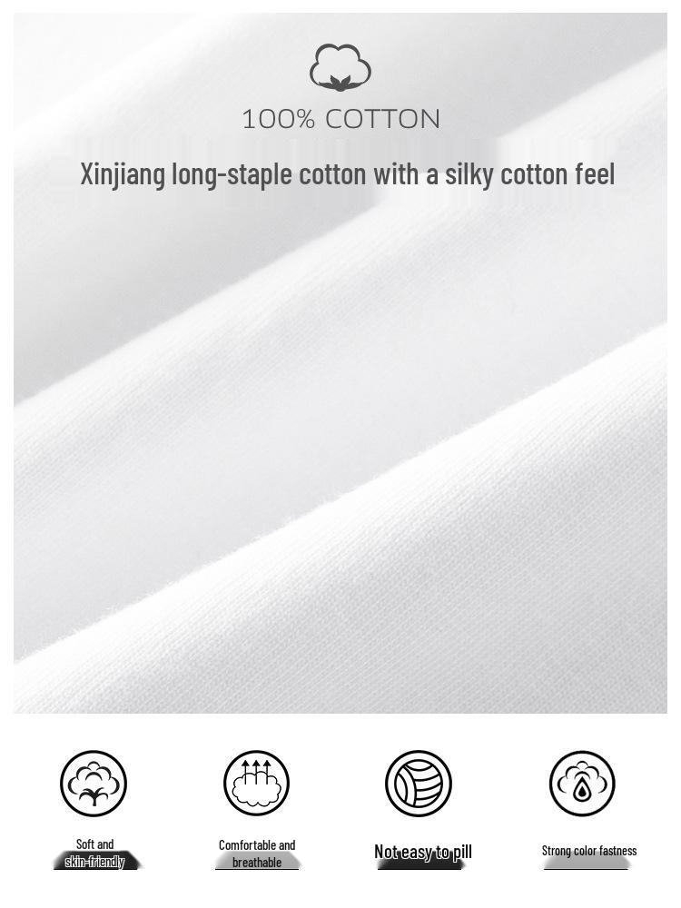 Men's Long Sleeve Cotton T-Shirt, Semi-High Neck, Solid Color Base Layer for Autumn/Winter