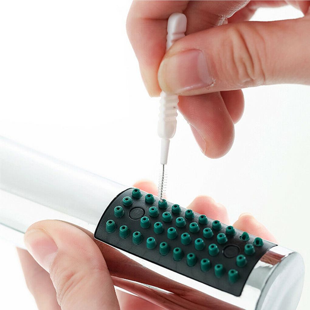 30Pcs Portable Washable Cleaning Brush Anti-Clogging Lightweight Shower Head Clean Brushes Pore Clean Tool with Non-Slip Handle