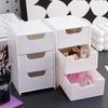 3-Tier Cosmetic Storage Box Organizer With Drawers Multifunctional Countertop Storage For Jewelry Office Supplies