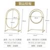 Browgrow Vanity Metal Tabletop Stand Makeup Tabletop Stylish Mirror, Mirror, Mirror, Mirror, Mirror, 360-Degree Rotation, (Oval, Gold)
