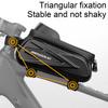 Waterproof Bicycle Bag Large Capacity Zipper Closure Touch Control Design Phone Container Universal Easy To Install Cycling Organizer Bag