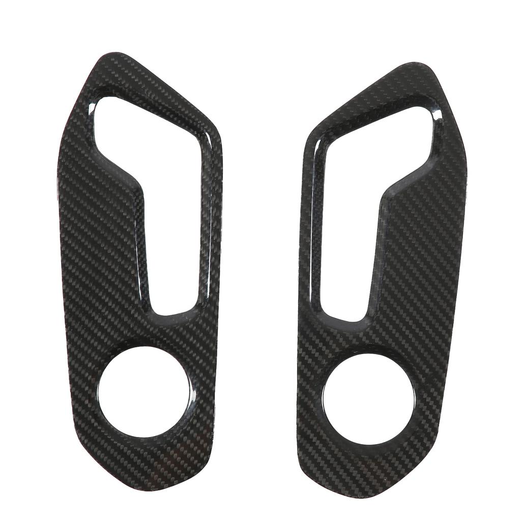 2pcs Power Seat Adjuster Switch Trim Panel Carbon Fiber Replacement for Urus 2018‑2021